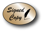 Signed Copy & Quill using silver foil and black ink. Size is a 1 1/2 x 1 oval.