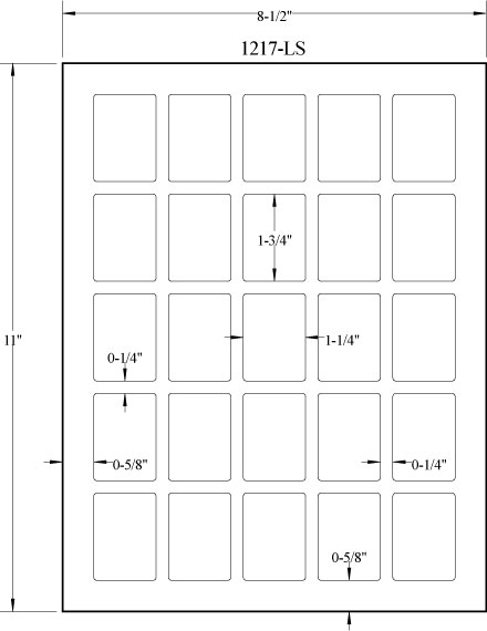 1 25 X 1 75 Netstamps Compatible Labels 10 Sheets Laser Inkjet Labels