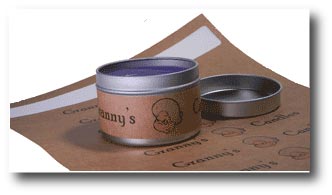 Candle Tin Labels Candle Tin Stickers - Custom Tin Label Template