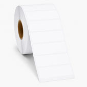 2.25 x 0.6875 blank inkjet roll labels with 2.25 inches across the roll and 0.6875 inches into the roll