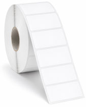 2.75 x 1.75 blank inkjet roll labels with 2.75 inches across the roll and 1.75 inches into the roll