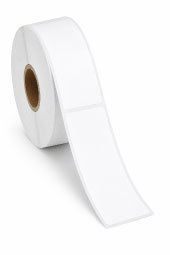 2 x 10.75 blank inkjet roll labels with 2 inches across the roll and 10.75 inches into the roll