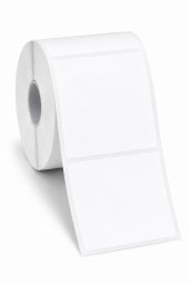 3.5 x 3.5 square blank roll labels
