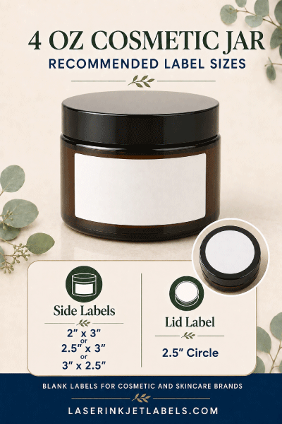 4 oz cosmetic jar label size