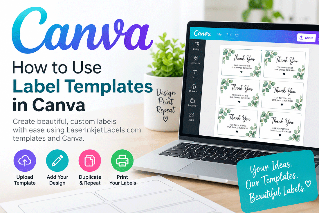 How to use label templates in Canva