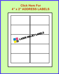 2 x 4 address label sheets