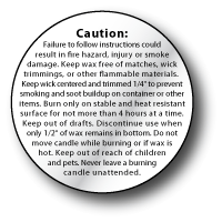 Candle Warning Labels