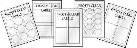 Frosty clear labels