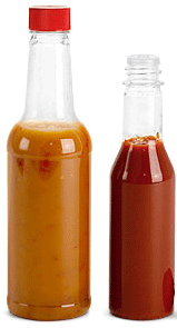 Woozy and hot sauce bottle labels