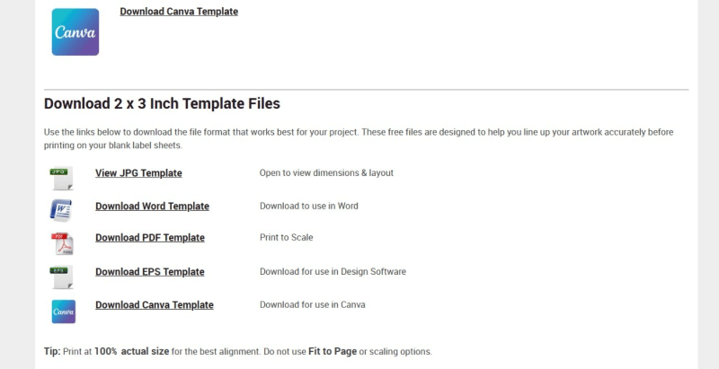 Download a PNG label template for Canva from LaserInkjetLabels.com