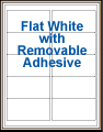 White Removable Labels
