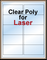Clear Glossy Labels - Laser