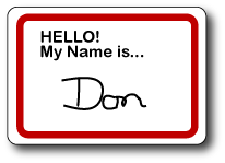 Hello, my name is... labels are perfect for corporate functions.