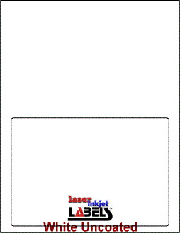 7.5 x 5.125 Integrated Label 24# WHITE BOND PAPER 1 LABEL Full Size Image #1