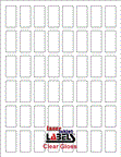 .75" x 1.5" CLEAR LASER GLOSSY LABELS Thumbnail #1