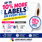 6" x 6" INKJET DOUBLE CAPACITY ROLL LABELS Thumbnail #3