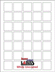 1.3125" x 1.3125" RECTANGLE UNCOATED WHITE LABELS Thumbnail #1