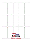 1.5" x 3" RECTANGLE CLEAR GLOSSY LABELS Thumbnail #1