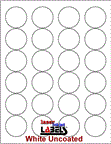 1.67" CIRCLE UNCOATED WHITE LABELS Thumbnail #1