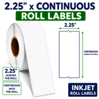 2.25" x 100' ROLL LABELS FOR COMPACT INKJET PRINTERS Thumbnail #2