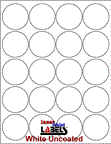 2" CIRCLE UNCOATED WHITE LABELS Thumbnail #1