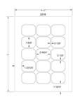 2.0625" x 1.625" RECTANGLE UNCOATED WHITE LABELS Thumbnail #3