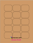 2.0625" x 1.625" RECTANGLE BROWN KRAFT LABELS Thumbnail #1