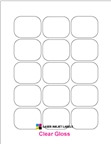 2.0625" x 1.625" CLEAR GLOSSY LABELS Thumbnail #1