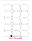 2.0625" x 1.625" RECTANGLE REMOVABLE WHITE  LABELS Thumbnail #1