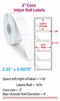 2.25" x 0.6875" ROLL LABELS FOR COMPACT INKJET PRINTERS Thumbnail #1