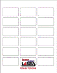 2.375" x 1.25" CLEAR GLOSSY LABELS Thumbnail #1