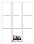2.375" x 3.25" RECTANGLE CLEAR GLOSSY LABELS Thumbnail #1