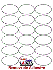 2.625" x 1.5" OVAL REMOVABLE WHITE LABELS Thumbnail #1