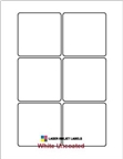 3" x 3" SQUARE UNCOATED WHITE LABELS Thumbnail #1
