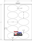 3.25" x 2" OVAL REMOVABLE WHITE LABELS Thumbnail #3