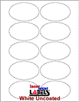 3.25" x 2" OVAL UNCOATED WHITE LABELS Thumbnail #1