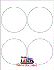 4" CIRCLE UNCOATED WHITE LABELS Thumbnail #1