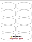 4" x 2" SQUARED OVAL CLEAR GLOSS LAMINATE Thumbnail #1