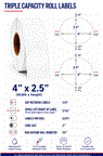 4" x 2.5" OVAL INKJET DOUBLE CAPACITY ROLL LABELS Thumbnail #1