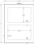 6.75" x 4.25" RECTANGLE UNCOATED WHITE LABELS Thumbnail #2