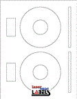 4.5" CD ROM UNCOATED WHITE LABELS Thumbnail #1
