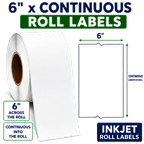 6" x 240' INKJET ROLL LABELS Thumbnail #2