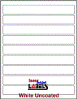 8" x 1" RECTANGLE UNCOATED WHITE LABELS Thumbnail #1
