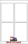 4" x 6" RECTANGLE UNCOATED WHITE LABELS Thumbnail #1