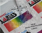 2" x 5" White PolyGloss for Inkjet or Laser Printers Thumbnail #2