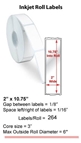 2" x 10.75" INKJET ROLL LABELS Thumbnail #1