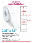 2.25" x 4.5" ROLL LABELS FOR COMPACT INKJET PRINTERS Thumbnail #1