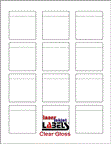 2.0625" x 2.15" CLEAR GLOSSY LABELS Thumbnail #1