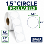 1.5" ROUND INKJET DOUBLE CAPACITY ROLL LABELS Thumbnail #2