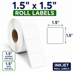 1.5" x 1.5" INKJET DOUBLE CAPACITY ROLL LABELS Thumbnail #2